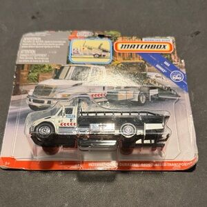 Matchbox Black and White Flatbed Truck